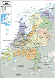 Wall Maps Of Netherlands MapSales Get The Country Wall Maps You Need