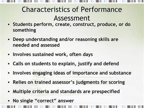 Performance Assessment By Rubric Method Ppt