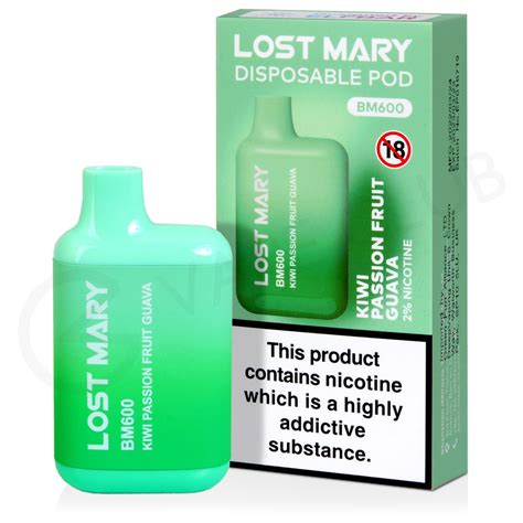 Kiwi Passionfruit Guava Lost Mary BM600 Disposable Vape