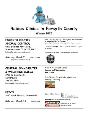 Fillable Online Co Forsyth Nc Rabies Specimen Submission Form Rabies