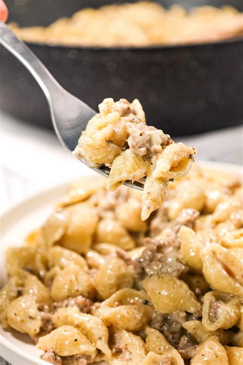 Ground Beef Alfredo Is A Creamy Pasta Recipe Loaded With Hamburger Meat