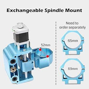 Genmitsu Upgraded Aluminum Z Axis Assembly V2 Kit With Spindle Motor