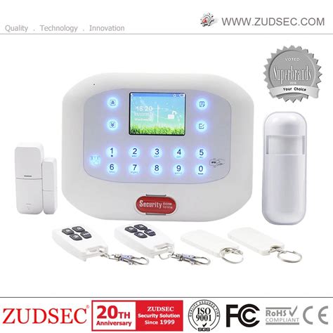 50 Wireless Zones And 6 Wired Zones Burglar Pstn And Gsm Home Alarm China Home Alarm And Gsm Alarm