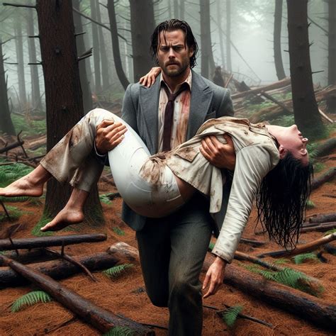 Man Carries Unconscious Woman In The Forest By Razyuv On Deviantart