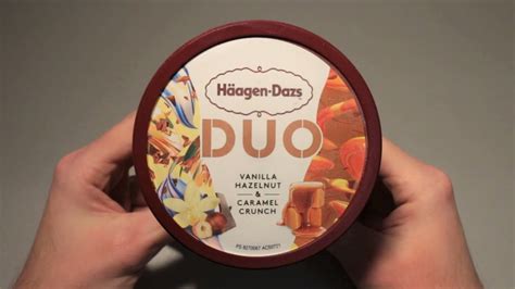 Häagen Dazs Duo Vanilla Hazelnut Caramel Crunch Review YouTube