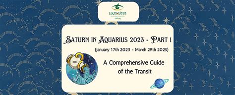 Saturn in Aquarius – Part 1 - Ekohumm