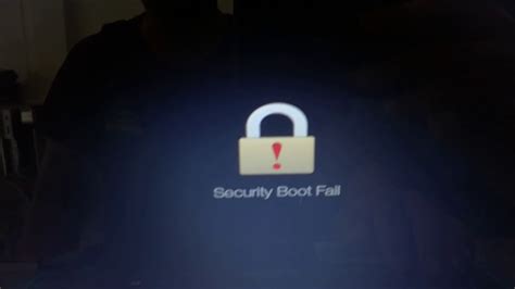 วิธีแก้ไขขึ้นเตือน Security Boot Fail Acer Aspire Es1 432 By ช่างแนท Youtube