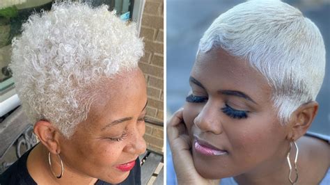 60 Perfect Platinum Short Hairstyles Haircuts For African American Women Finger Waves Pixies