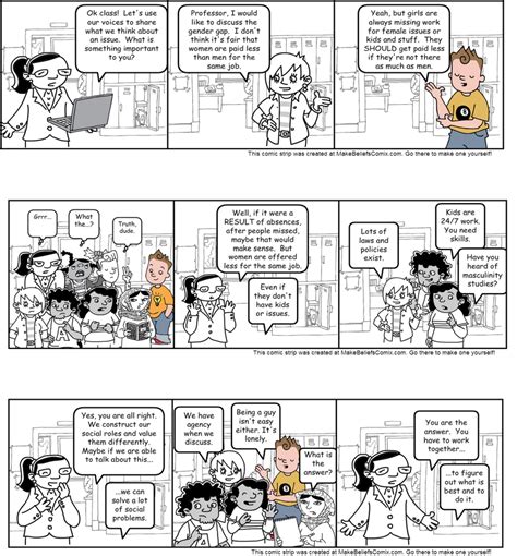 An Illustrative Comic Strip Revealing The Respondents Group Focused