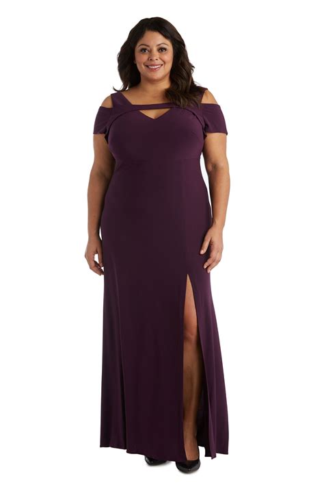 Nightway Cold Shoulder Keyhole Gown Woman Within