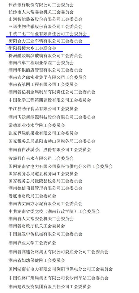 名单公示！衡阳这些集体和个人拟向国家推荐！全国总工会单位湖南省