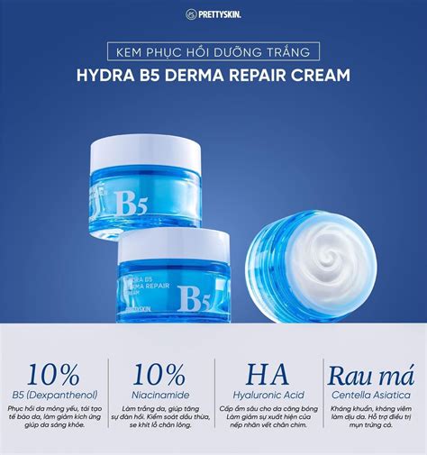 Kem dưỡng Pretty Skin Hydra B5 Derma Repair Cream 52ml Thanh Chân