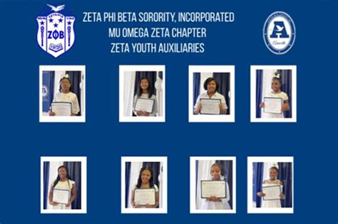 Mu Omega Zeta Chapter Holds Zeta Youth Auxiliary Induction Ceremony