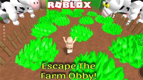 Roblox New Escape The Farm Obby Jk Gaming Youtube