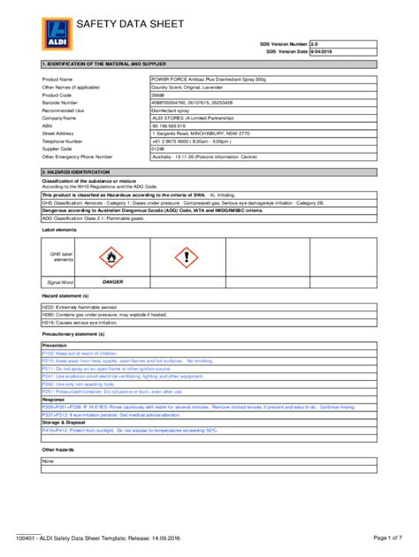 Fillable Online Lysol Disinfecting Wipes - SAFETY DATA SHEET Fax Email Print - pdfFiller