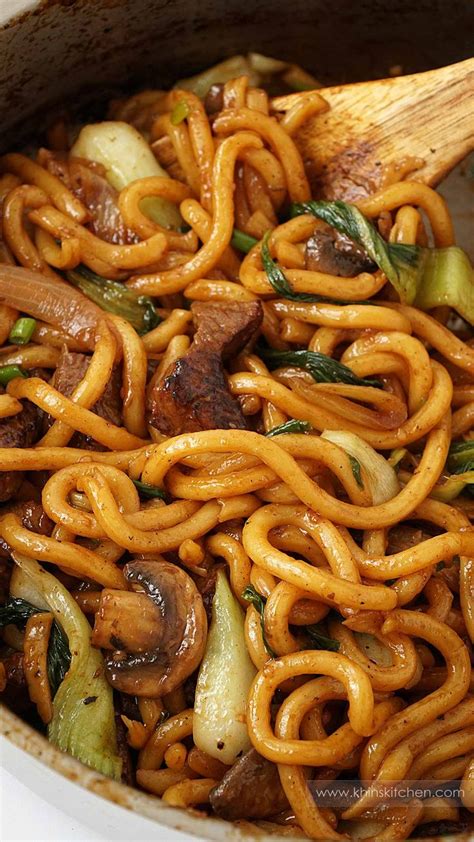 Beef Udon Stir Fry Khin S Kitchen Yaki Udon Recipe Cibo Cucina