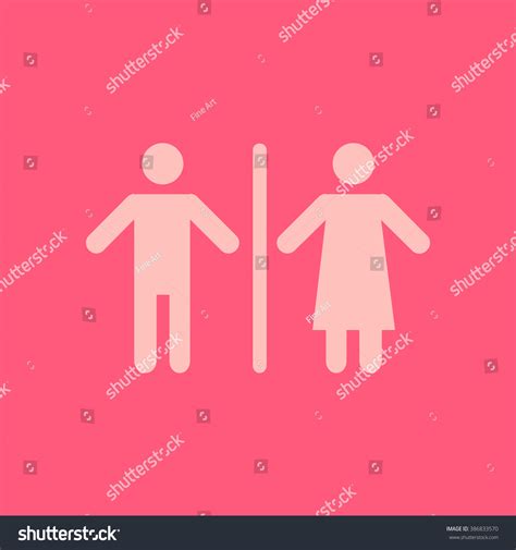 Wc Sign Icon Toilet Symbol Male Stock Vector Royalty Free 386833570