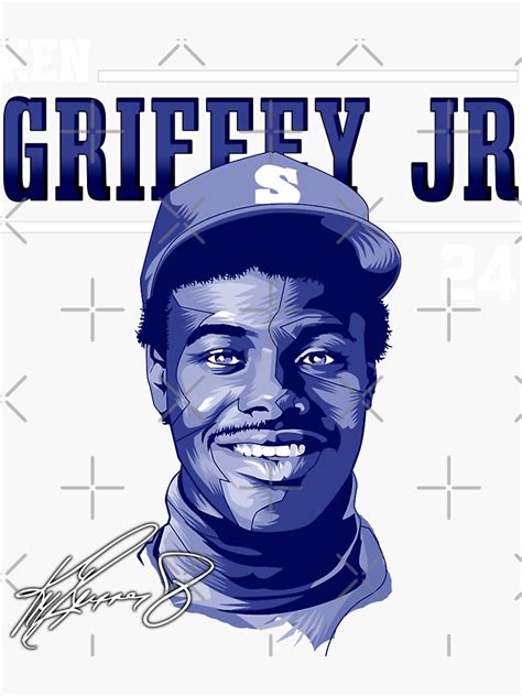 Ken Griffey Jr The Kid Seattle Baseball Legend Signature Vintage Retro