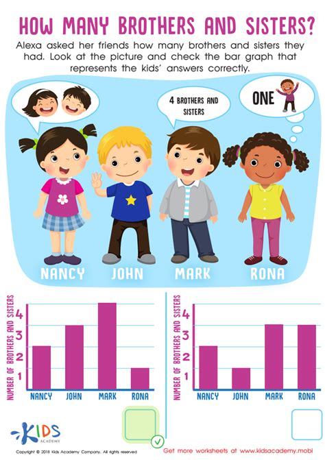 How Many Brothers And Sisters Worksheet Free Printable For Kids