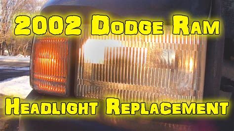 How To Change Dodge Ram Headlight