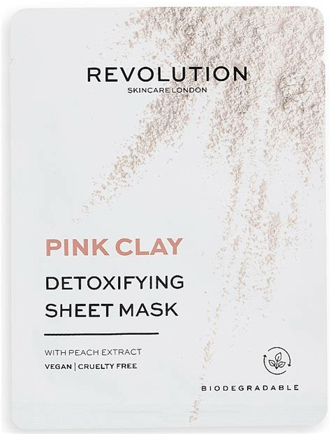 Revolution Skincare Pink Clay Detoxifying Sheet Mask Set Masques