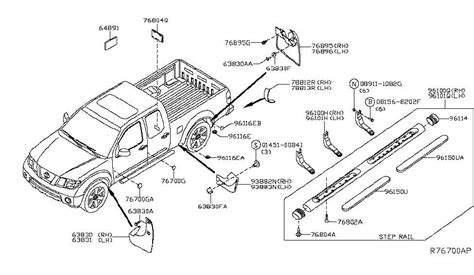 Exploring The 2005 Nissan Frontier Tailgate A Detailed Parts Diagram