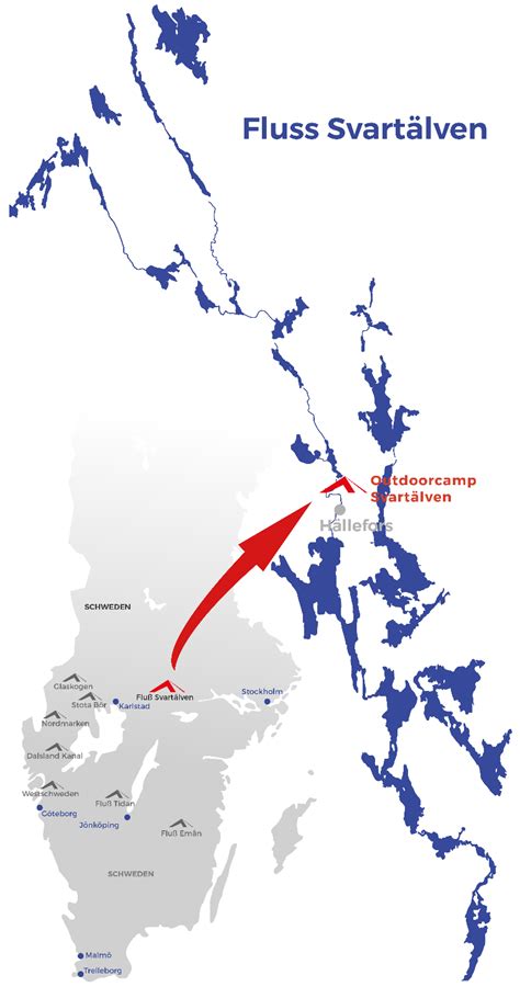 Kajaktour auf eigene Faust Schweden Fluss Svartälven 2023