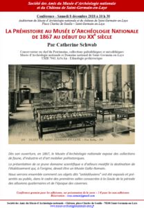 Conférence C Schwab La Préhistoire au Musée dArchéologie nationale