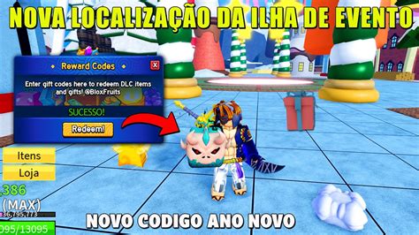 NOVA LOCALIZAÇÃO DA ILHA DE EVENTO E NOVO CÓDIGOS DE ANO NOVO DO BLOX