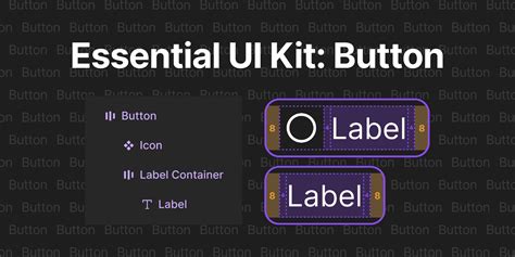 Essential UI Kit Button Figma