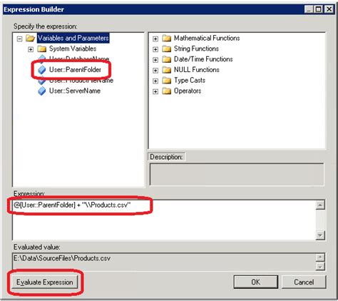 Ssis Variable And Expression Example Part