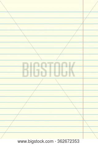 Notebook Sheet Line Vector & Photo (Free Trial) | Bigstock