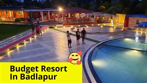 Budget Resort In Badlapur Huge Swimming Pool Youtube