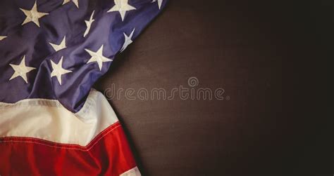 American Flag On Chalkboard Stock Photo Image Of Banner Independence