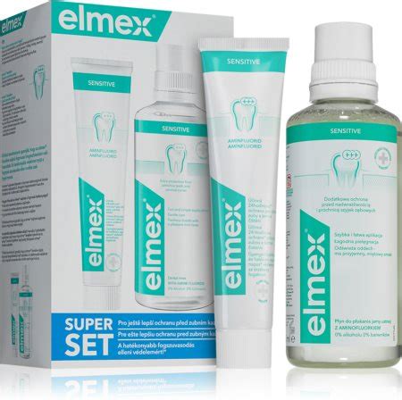 Elmex Sensitive Plus conjunto de cuidado dental para dentes sensíveis