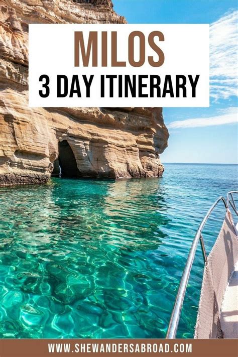 The Perfect Days In Milos Itinerary For First Timers Artofit