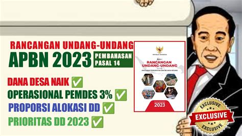 PEMBAHASAN RUU APBN 2023 KHUSUS PASAL DANA DESA YouTube