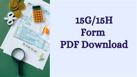 Form 15g15h For Pf Withdrawal Pdf Puneplasma