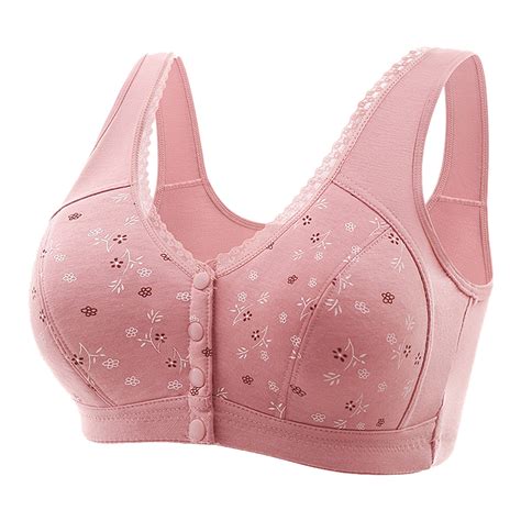 Older Women Daisy Uplift Front Closure Bra Breathable Front Closing For