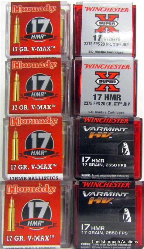 HORNADY & WINCHESTER 17 HMR AMMO