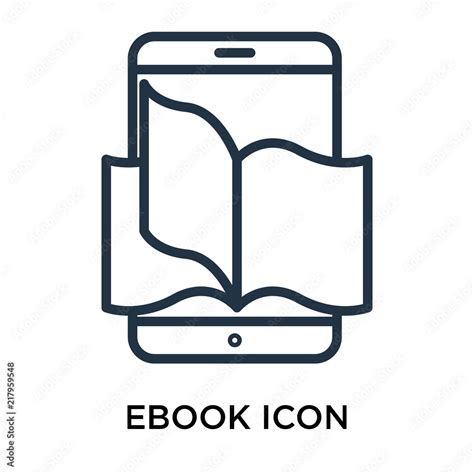 Ebook Icons Isolated On White Background Modern And Editable Ebook Icon Simple Icon Vector