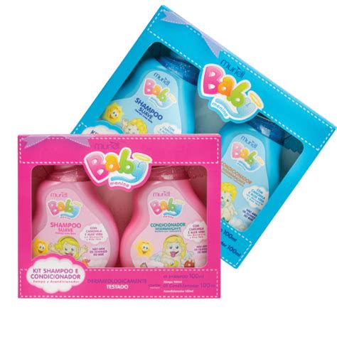 Kit Shampoo Condicionador Infantil Muriel Baby 100ML Escolha O Seu