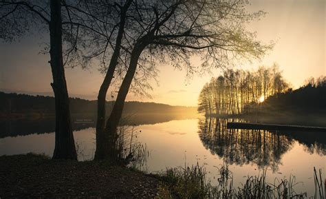 배경 화면 하늘 수자원 구름 분위기 Natural Landscape 분기 목재 잔광 물줄기 나무 황혼 햇빛 일몰 대기 현상 잔디 해돋이 우디