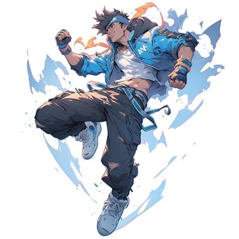 Premium Photo Man Fight Pose