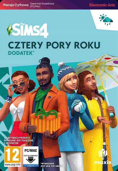 The Sims 4 Cztery Pory Roku Dodatek DLC Klucz EA App PC PL Stan