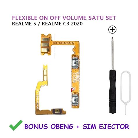 REALME C3 REALME 5 REALME 5i FLEXIBLE ON OFF VOLUME SUKU CADANG