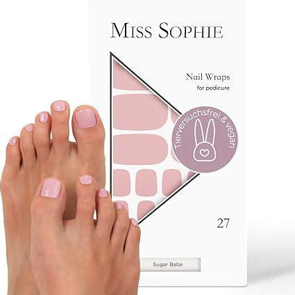 Original Miss Sophie Pedi Wraps I Sugar Babe Pedicure I ultra dünne Nagellack Streifen