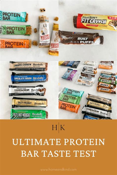 Ultimate Protein Bar Taste Test 10 Popular Brands Ranked Home And Kind