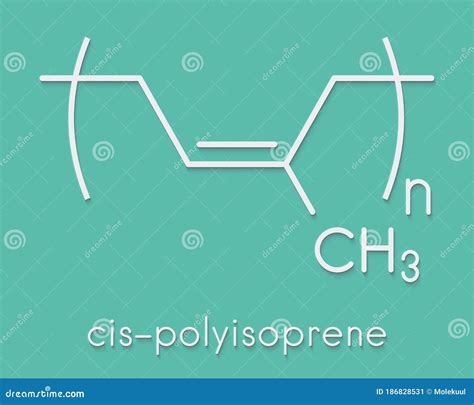 Isoprene, Rubber Polyisoprene Building Block Monomer. Skeletal Formula. Stock Photography ...