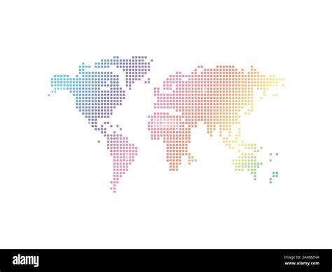 Mapa Del Mundo Abstracto Vectorial Imagen Vector De Stock Alamy